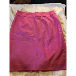 Banana Republic Women's Pink Pencil Skirt Petite 8 Back Zip Career Work